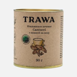 Печенье Трава Кантуччи с вишней на меду 90г