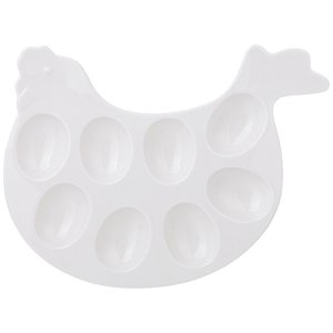 Блюдо Лефард для 8 яиц Сандей 25,8х21х2,2см фарфор 85-2002