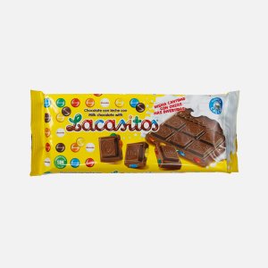Шоколад Лакаситос молочный с драже 100г