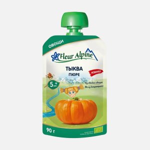 Пюре Флер Альпин Тыква с 5мес дой/пак 90г