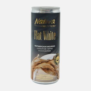 Напиток Натура Селекшн Флэт Вайт 2.6% ж/б 220мл