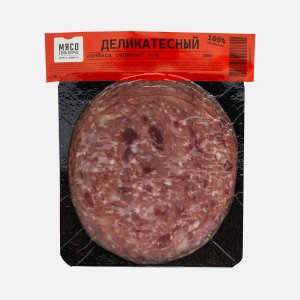 Колбаса Сервелат Деликатесный в/к нарезка Колбасный цех 100г
