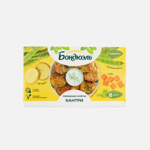 Галеты Бондюэль Кантри овощные с/м 300г