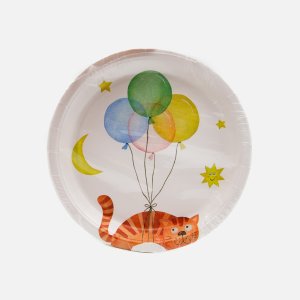 Тарелки Фиоленто Котики Нежность d18 бум 6шт