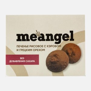 Печенье МиЭнджел с кэробом и грецким орехом б/сахара 100г