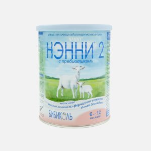 Смесь Нэнни 2 молоч с пребиот на осн коз мол с 6-12мес ж/б 400г