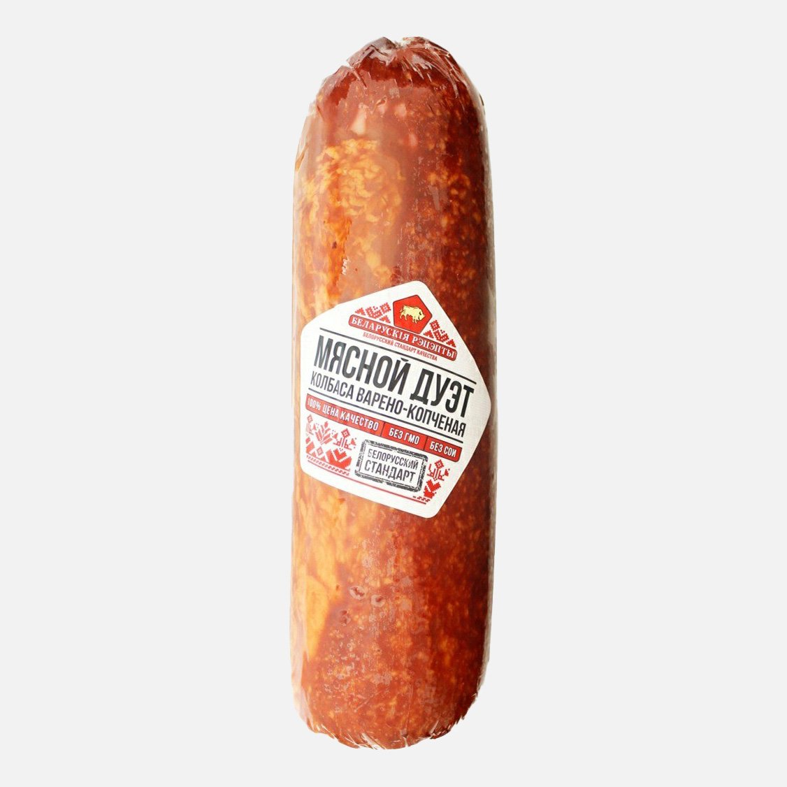 Колбаса Белорусские рецепты Сервелат Мясной дуэт в/к в/у вес Колбаса Белорусские рецепты Сервелат Мясной дуэт в/к в/у вес