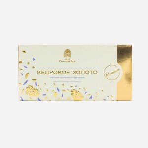 Набор конфет Сибирский кедр Кедровое золото с клубник/шамп 85г