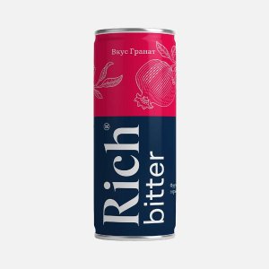 Напиток Рич Биттер Гранат с понижен калорийностью газ ж/б 0,33л