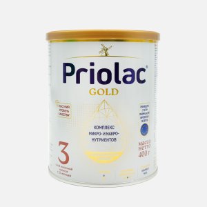 Напиток Приолак Голд 3 сухой молочный с 12мес ж/б 400г