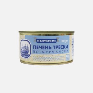 Печень трески Ультрамарин По-мурмански ж/б/кл 185г
