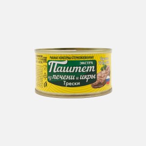 Паштет Вкусные консервы из печени и икры трески ж/б/кл 120г
