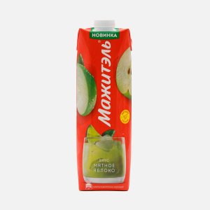 Напиток Мажитэль сывороточный с соком Мятное яблоко 950г