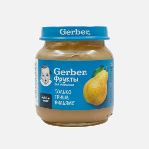 Пюре Гербер Груша с 4мес ст/б 125г