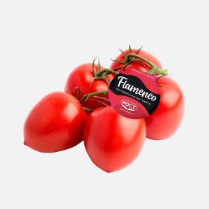 Томаты Фламенко сливовидные красные на ветке вес