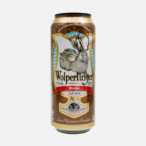 Напиток пивной Вольпертингер Вайцен свет неф паст 5% ж/б 0,5л