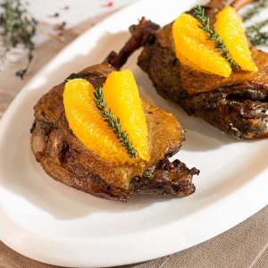 Утиная ножка конфи с апельсином вес