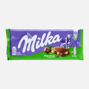 Шоколад Милка молоч с цельным лесным орехом 95г