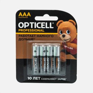 Батарейки Оптиселл Профешнел AAA 4шт MP 1,5*8,4*11,2см