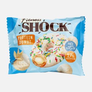 Донат ФитнесШок с ванильной начинкой 70г