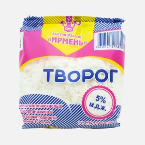 Творог Ирмень 5% пл/пак 500г