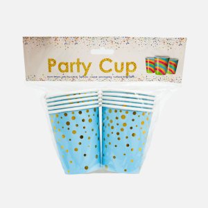 Стаканы Косе Белле бумажные голубые 10шт