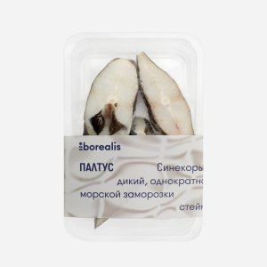 Палтус Бореалис синекорый стейк с/м в/у 400г