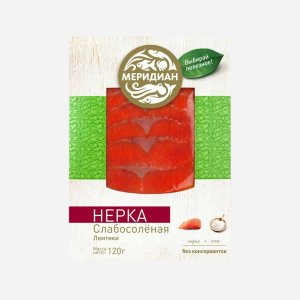 Нерка Меридиан ломтики с/с в/у 120г