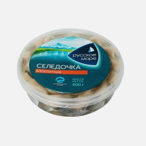 Селедочка Русское море Аппетитная ф/к в масле пл/б 400г