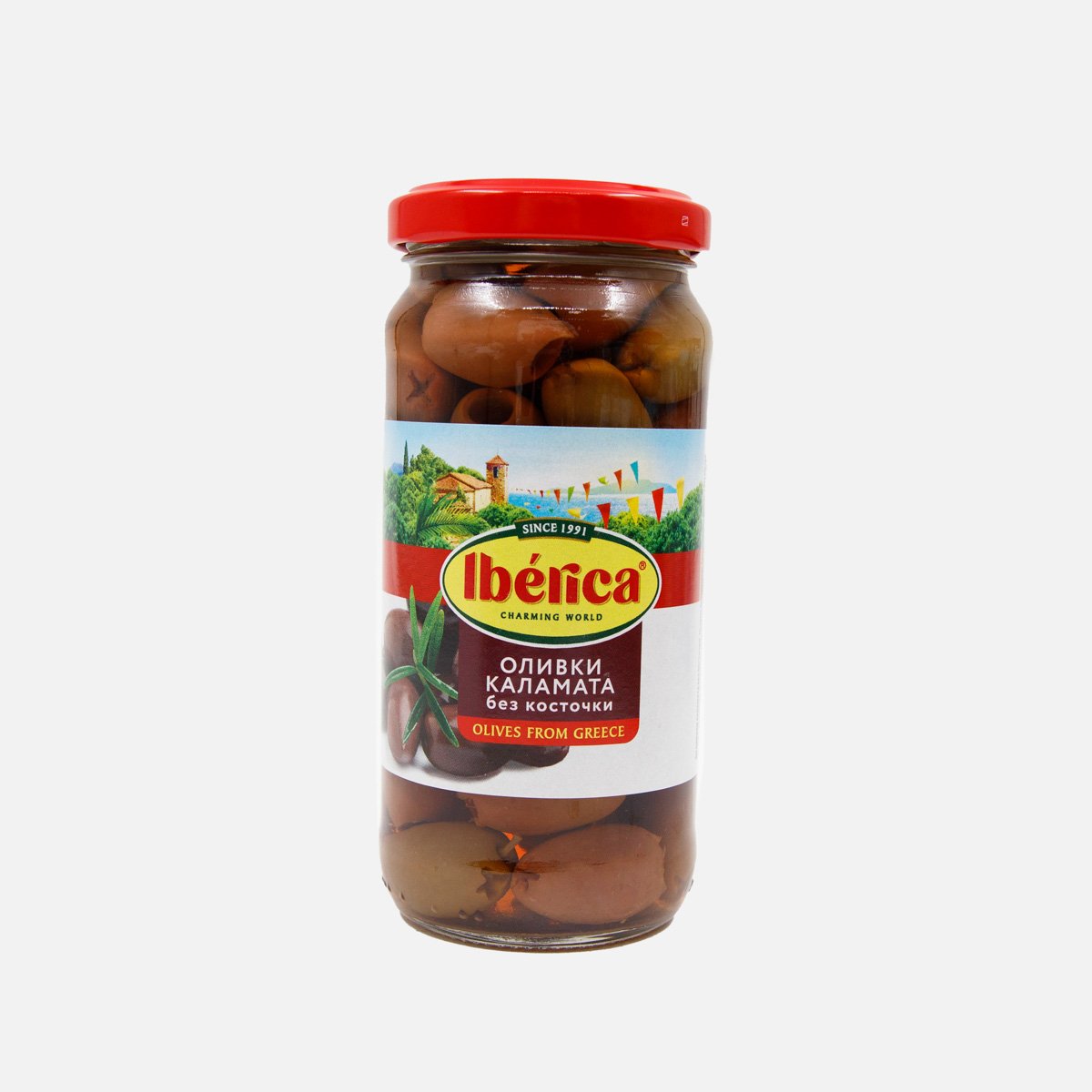 Оливки Иберика Каламата б/к ст/б 235г Оливки Иберика Каламата б/к ст/б 235г