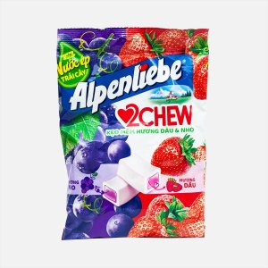 Конфеты Альпенлибе Микс со вкус клубники/винограда 84г