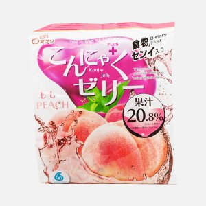 Желе Юкигуни Конняку с нат соком персик+коллаген 96г