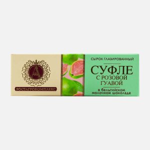 Сырок А.Ростагрокомплекс тв/гл Суфле с розовой гуавой в шокол 40г