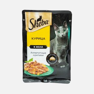 Корм Шеба Курица в желе пауч 75г