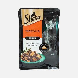 Корм Шеба Телятина в желе пауч 75г 