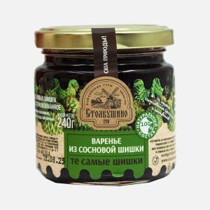 Варенье Столбушино из сосновой шишки ст/б 240г