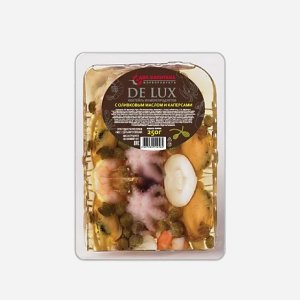 Коктейль Два капитана Де Люкс из морепродуктов масло/каперсы 250г