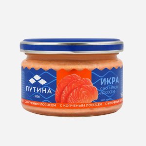 Икра Путина с копченым лососем ст/б 160г