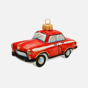 Украшение елоч Лефортовский фарфор Автомобиль пожарная фарфор 11х6х6,5