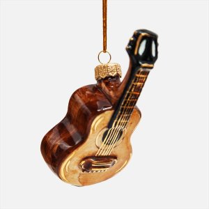 Украшение елоч Лефортовский фарфор Гитара фарфор 6х4х12см