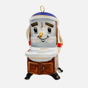 Украшение елоч Лефортовский фарфор Мойдодыр брови щетки фарфор 5х6х9,5