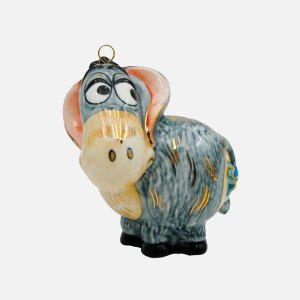 Украшение елоч Лефортовский фарфор Ослик ИА фарфор 7х7,5х10,5см