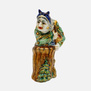 Украшение елоч Лефортовский фарфор Баба Яга ВИП елка фарфор 5х6х11см