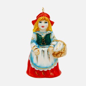 Украшение елоч Лефортовский фарфор Красная шапочка фарфор 7х4,7х10,3см