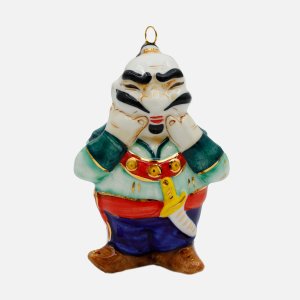 Украшение елоч Лефортовский фарфор Соловей-разбойник фарфор 7,2х5х10,5