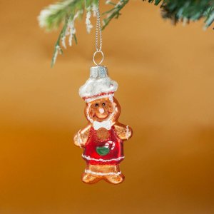 Украшение елочное Холидей Классик Пряник-малыш имбирный стек3,5х1х7,5