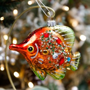 Украш елоч Холидей Классик Рыба Владычица морск зол стек11,5х4,5х9