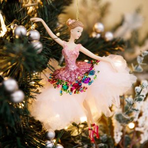Украш елочХолидейКлассик Балерина Фея Аврора полистоун 12,5х9х16,5см