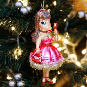 Украш елочХолидейКлассик Лошадь Супермодель стекло 5х5,5х13,5см 253