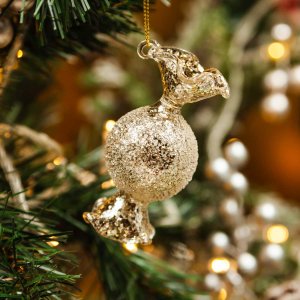 Украшен елочХолидей Классик Конфета Подарочная искристая шамп стек4х4х8